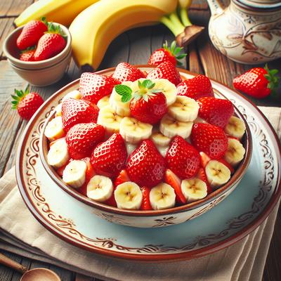 Image of Strawberry Banana Dessert