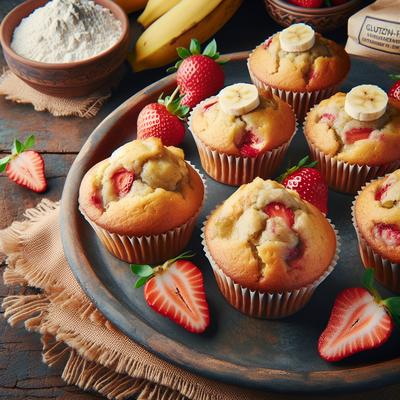 Image of Strawberry Banana Muffins Gluten Free