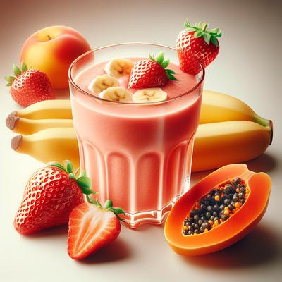 Image of Strawberry Banana Papaya Smoothie