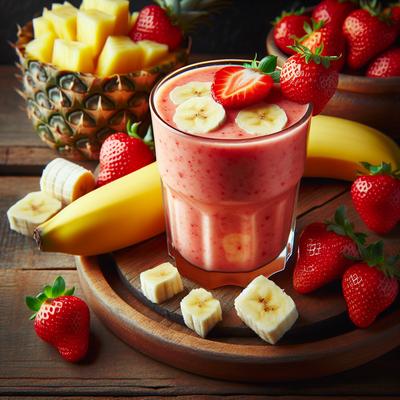 Image of Strawberry Banana Pineapple Smoothie