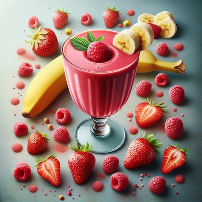 Image of Strawberry Banana Raspberry Smoothie