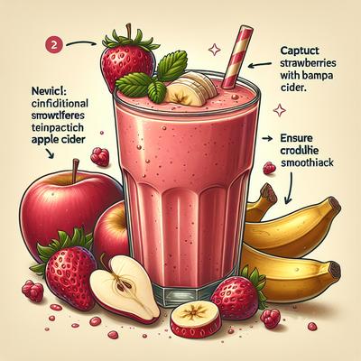 Image of Strawberry Banana Smoothie with Apple Cider