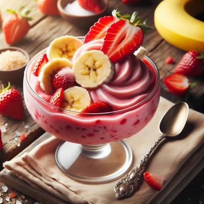Image of Strawberry Banana Summer Sherbet