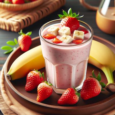 Image of Strawberry Banana Tofu Smoothie