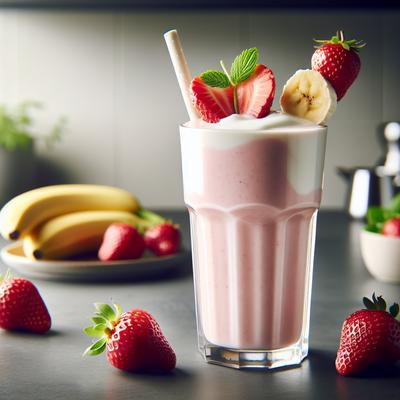 Image of Strawberry Banana Yogurt Shake