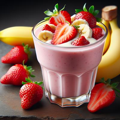 Image of Strawberry Banana Yogurt Smoothie