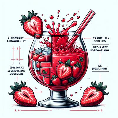 Image of Strawberry Bomb Cocktail Drink