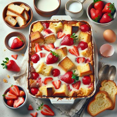 Image of Strawberry Bread Pudding
