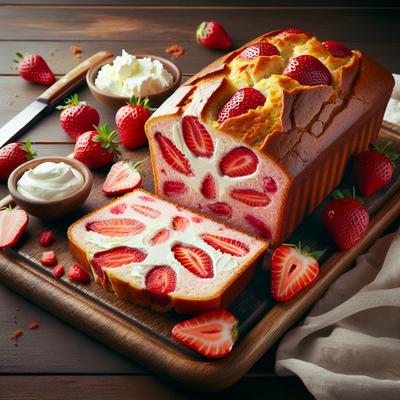 Image of Strawberry Bread with Cream Cheese