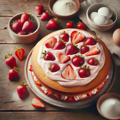 Image of Strawberry Cake from Scratch