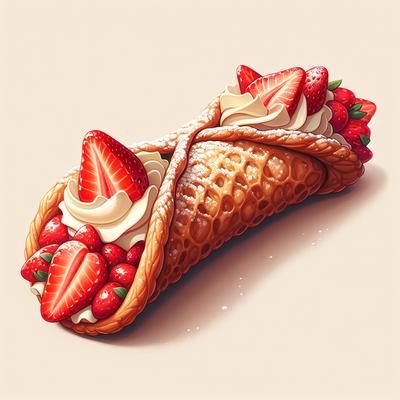 Image of Strawberry Cannoli