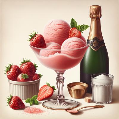 Image of Strawberry Champagne Sorbet