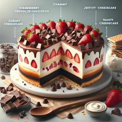 Image of Strawberry Chocolate Chip Cheesecake's Mores