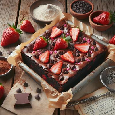 Image of Strawberry Chocolate Chip Passover Brownies
