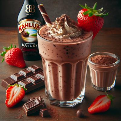 Image of Strawberry Chocolate Thick Shake with Kahlua Baileys