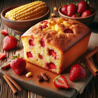 Image of Strawberry Cinnamon Cornbread