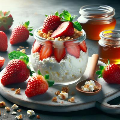 Image of Strawberry Cottage Cheese Snack