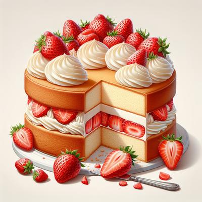 Image of Strawberry Cream Cake Filling