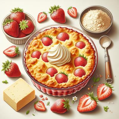 Image of Strawberry Cream Cheese Cobbler
