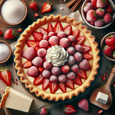 Image of Strawberry Cream Cheese Pie for Frozen Strawberries