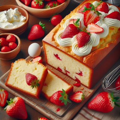 Image of Strawberry Cream Cheese Pound Cake