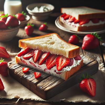 Image of Strawberry Cream Cheese Sandwich