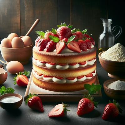 Image of Strawberry Creamy Dreamy Cake