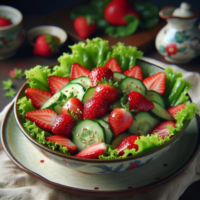 Image of Strawberry Cucumber Salad