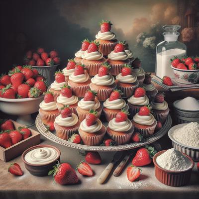 Image of Strawberry Cupcakes
