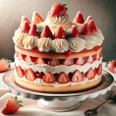 Image of Strawberry Disaster Cake