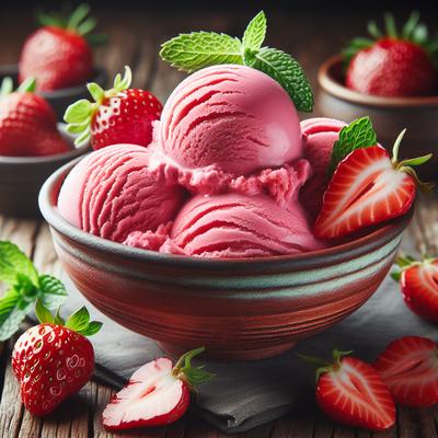 Image of Strawberry Gelato Sherbet