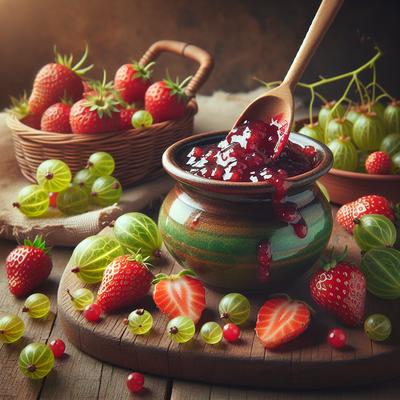 Image of Strawberry Gooseberry Jam