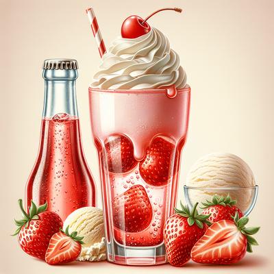 Image of Strawberry Ice Cream Soda