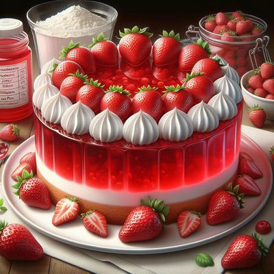 Image of Strawberry Jell O Cake