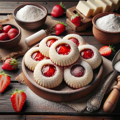 Image of Strawberry Kolache Cookies