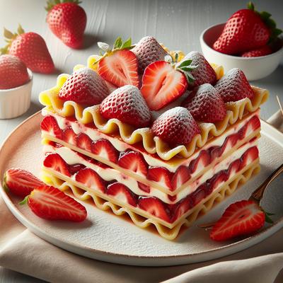 Image of Strawberry Lasagna Dessert