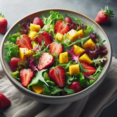 Image of Strawberry Mango Mesclun Salad
