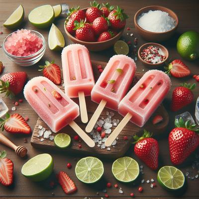 Image of Strawberry Margarita Ice Pops