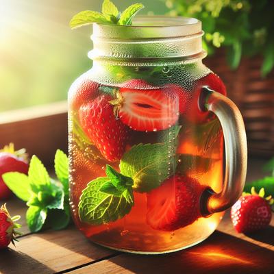 Image of Strawberry Mint Sun Tea