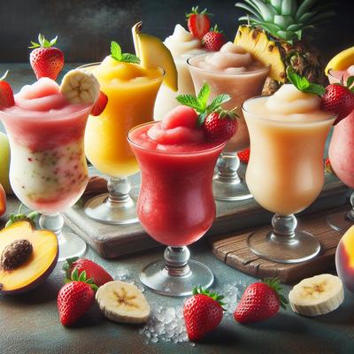 Image of Strawberry or Banana or Peach or Pineapple Frozen Daiquiris