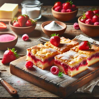Image of Strawberry or Raspberry Squares