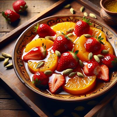 Image of Strawberry Orange Salad with Cardamom Syrup