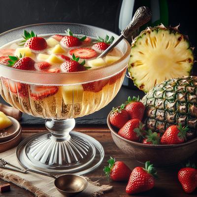 Image of Strawberry Pineapple Champagne Punch