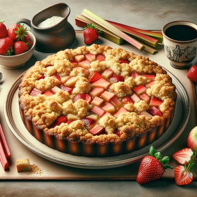 Image of Strawberry Rhubarb Coffee Cake