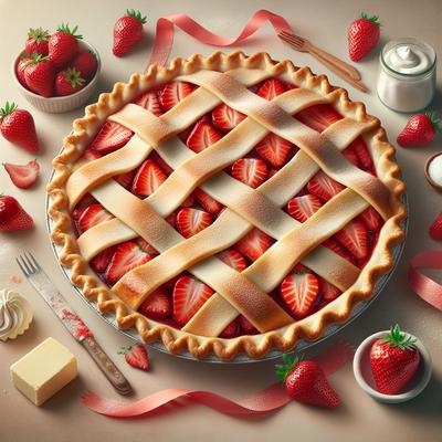 Image of Strawberry Ribbon Pie
