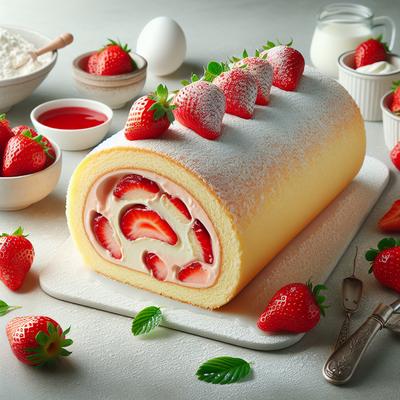 Image of Strawberry Roll Cake