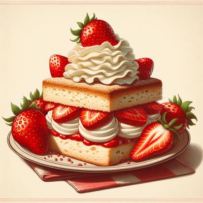Image of Strawberry Shortcake Old Fashioned Style