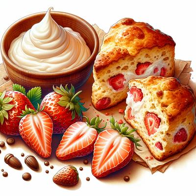 Image of Strawberry Sour Cream Scones