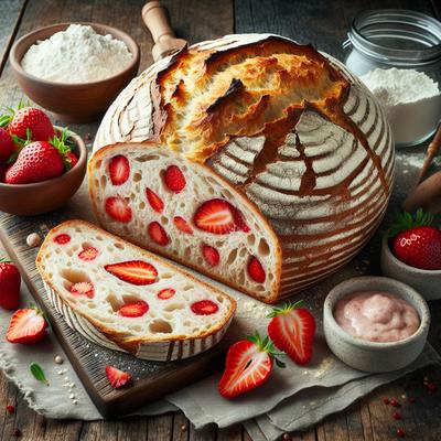 Image of Strawberry Sourdough Bread