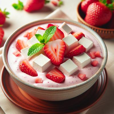 Image of Strawberry Tofu Mousse